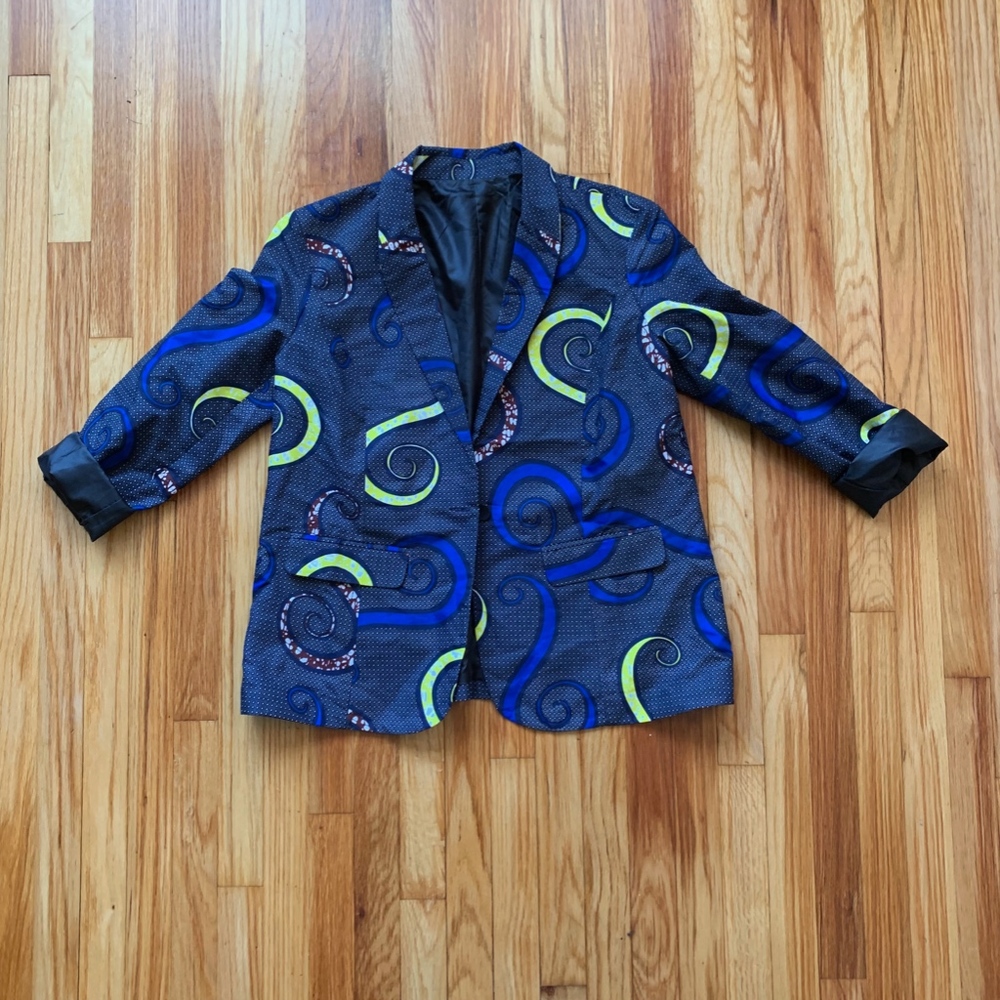 Women's African Print Blazer